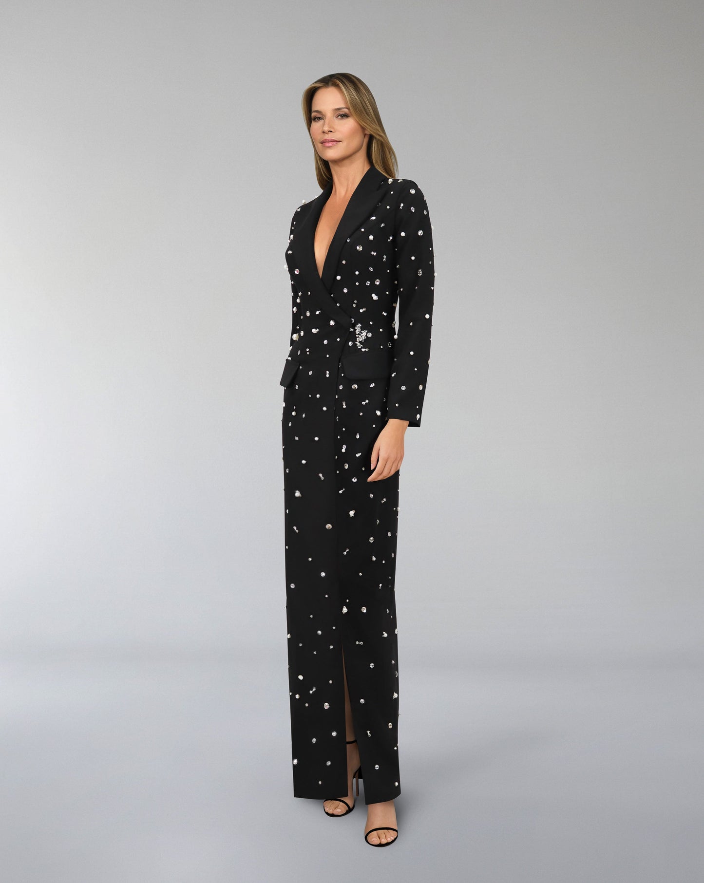 Fully beaded blazer dress- ODD- Rawaa