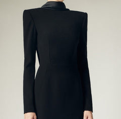 structured high-neck column gown – ODD- VESPERA