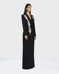 ODD-Beaded blazer black dress-Stockard