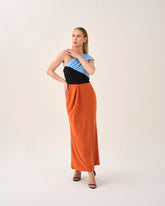 Asymmetrical cut & multicoloured dress - ODD-AMARA