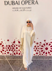 فستان فضفاض بأكمام مطرزة - ODD-Zaydin