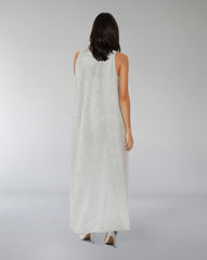 Strapless Sequined Column Dress with Draped Cape – ODD- AUROOR