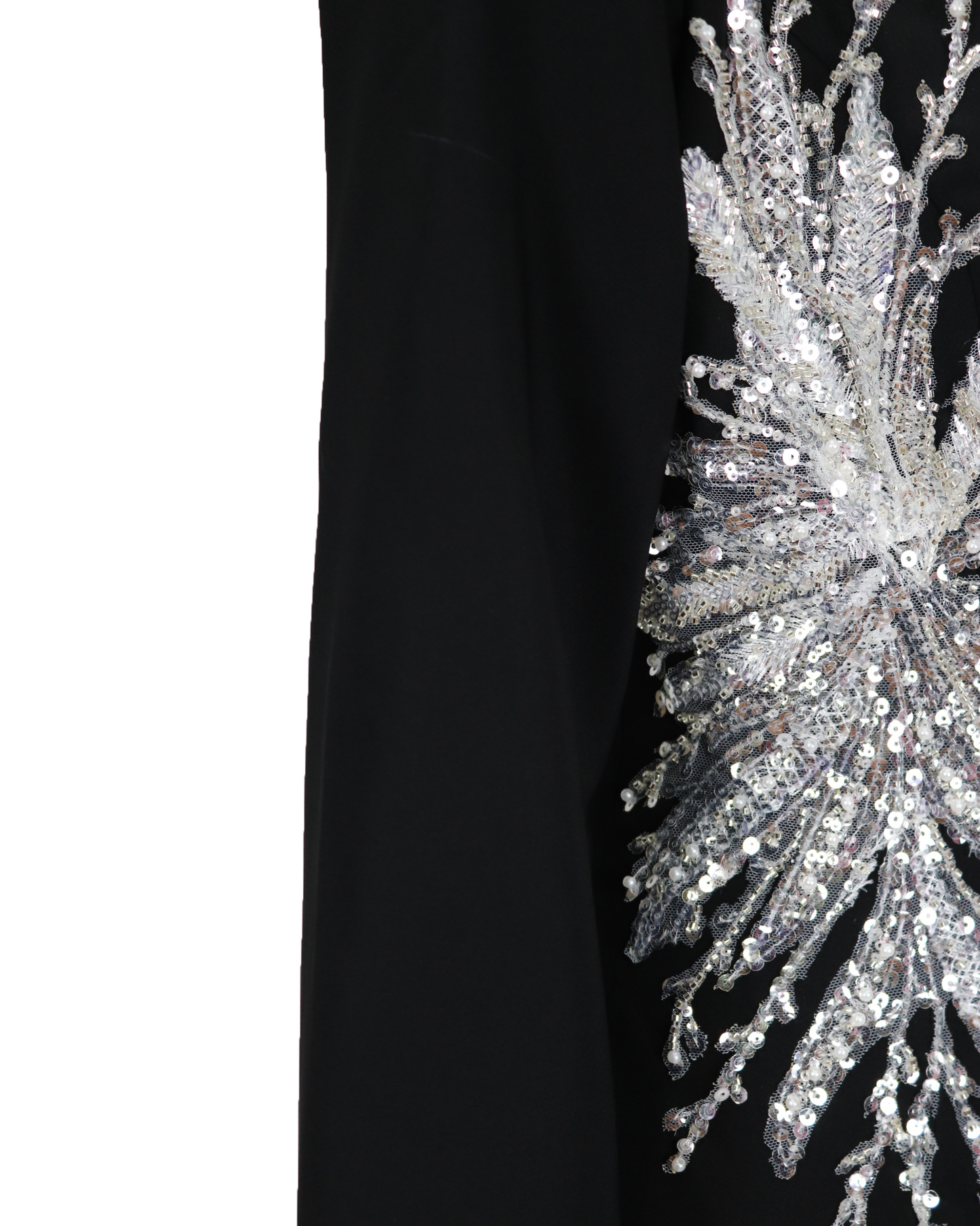 ODD-Sequined blazer black dress