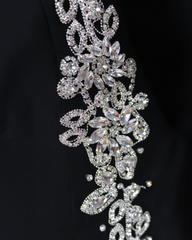 ODD-Beaded blazer black dress-Stockard