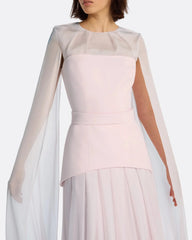 Long Sleeve Multi-Layer Dress - ODD- BLUSH