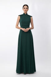 strapless embellished gown with A-line silhouette – ODD- FALENA