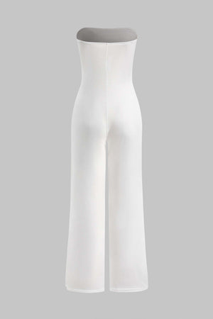Wrap High Waist Sleeveless Jumpsuit
