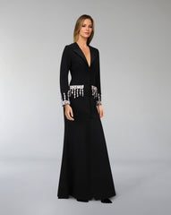 Tailored Blazer dress with beaded pockets/cuffs  ODD-Mollen