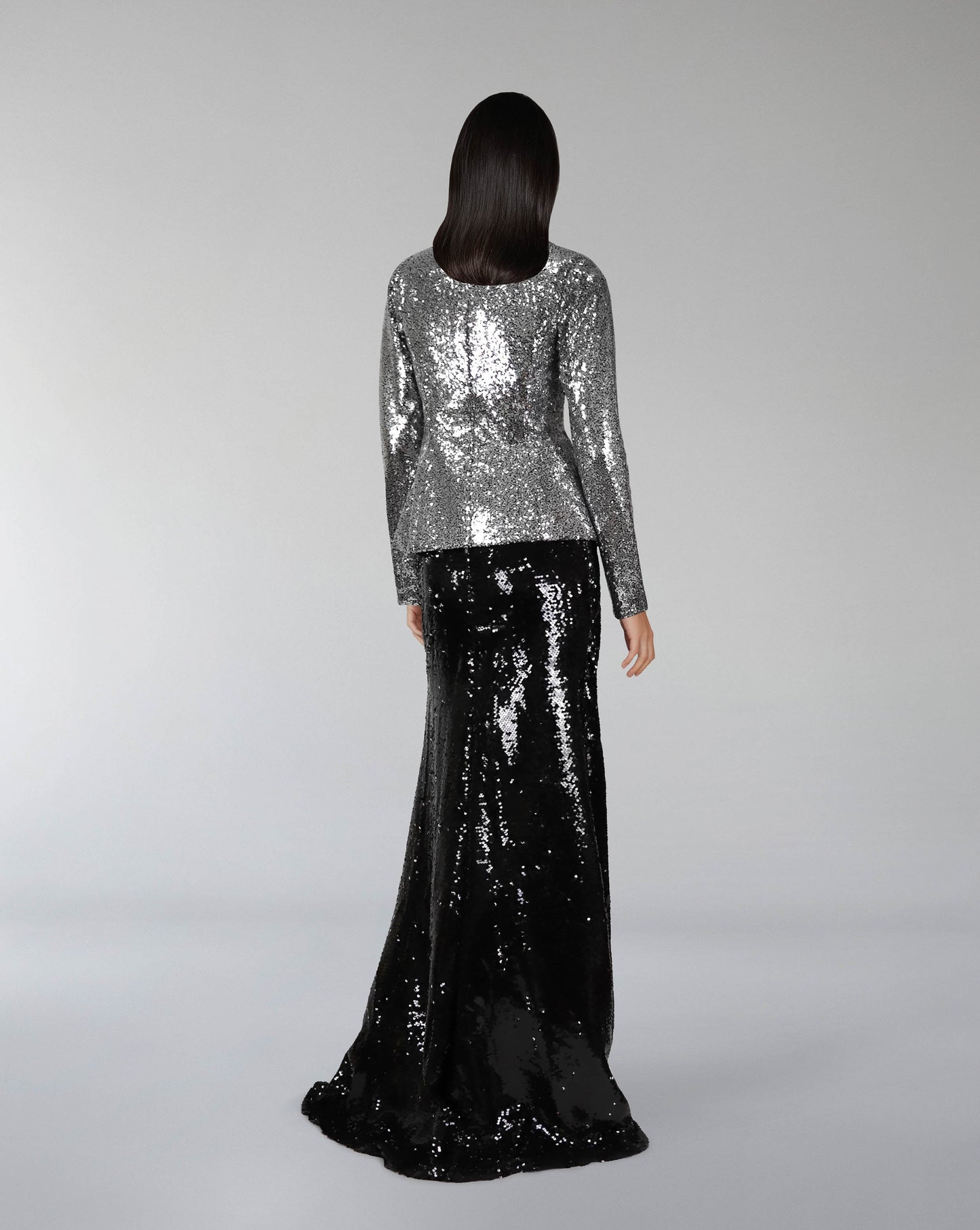 ODD-Sequined Blazer and floor-length skirt - Set