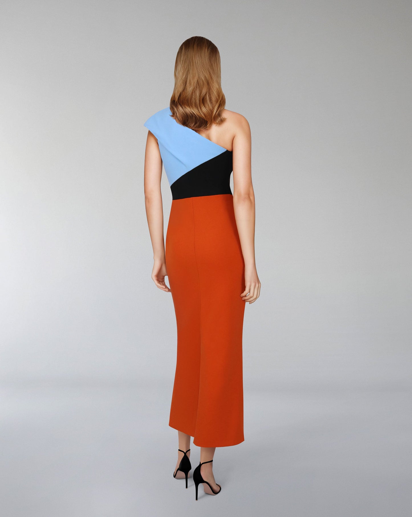 Asymmetrical cut & multicoloured dress - ODD-AMARA