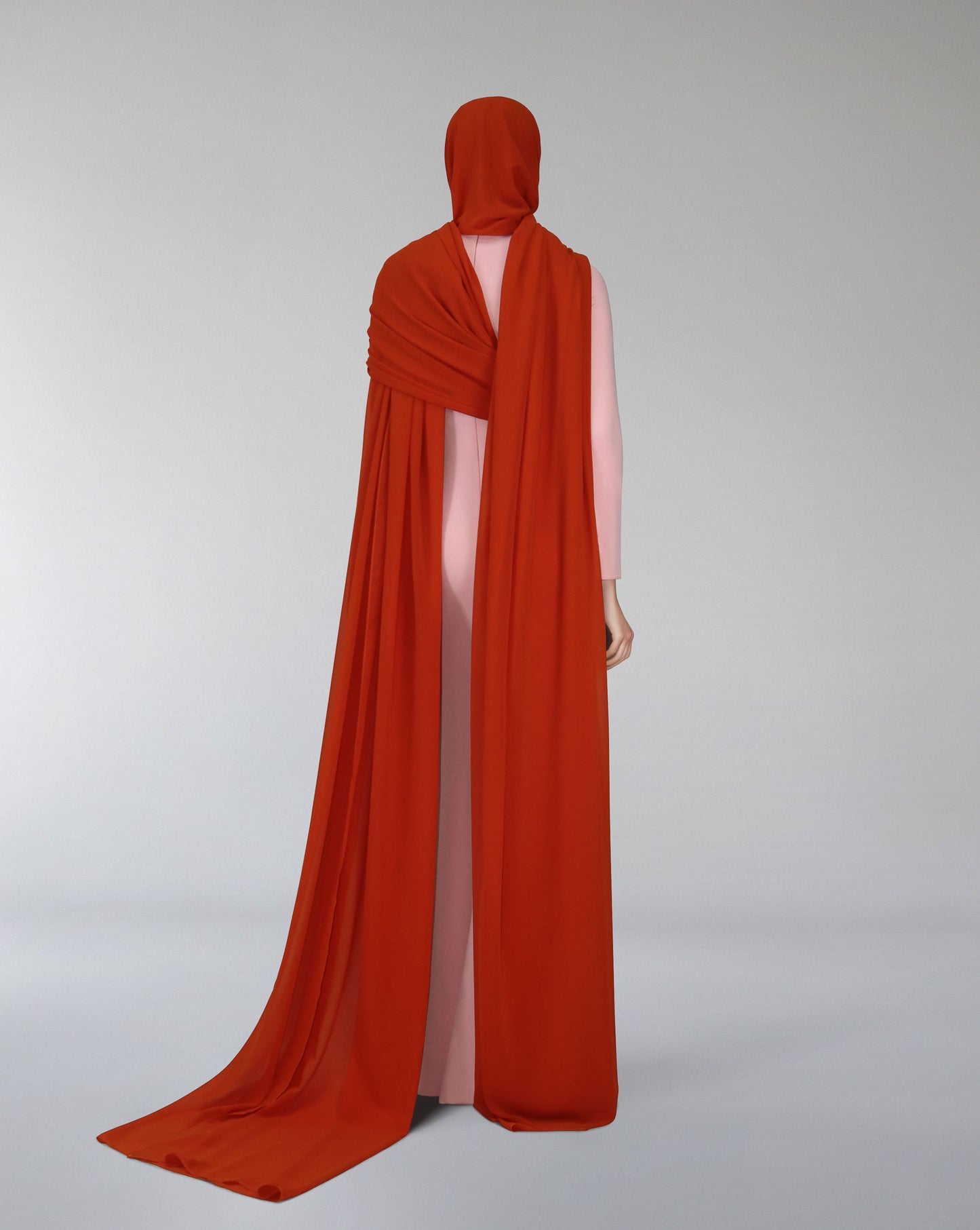 Long sleeve column dress with cover - ODD-TALIA