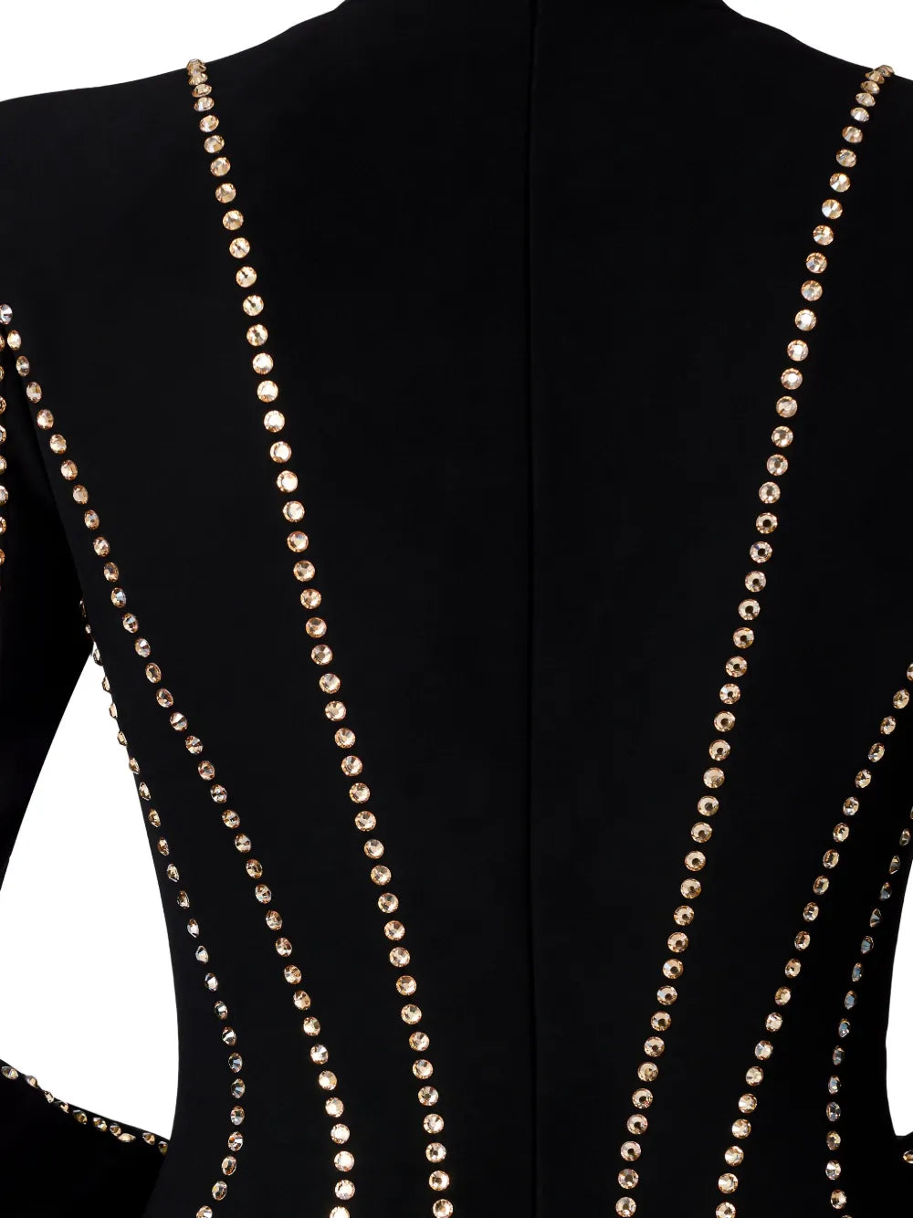 long-sleeve gown with contour stud detailing – ODD- ASTRID