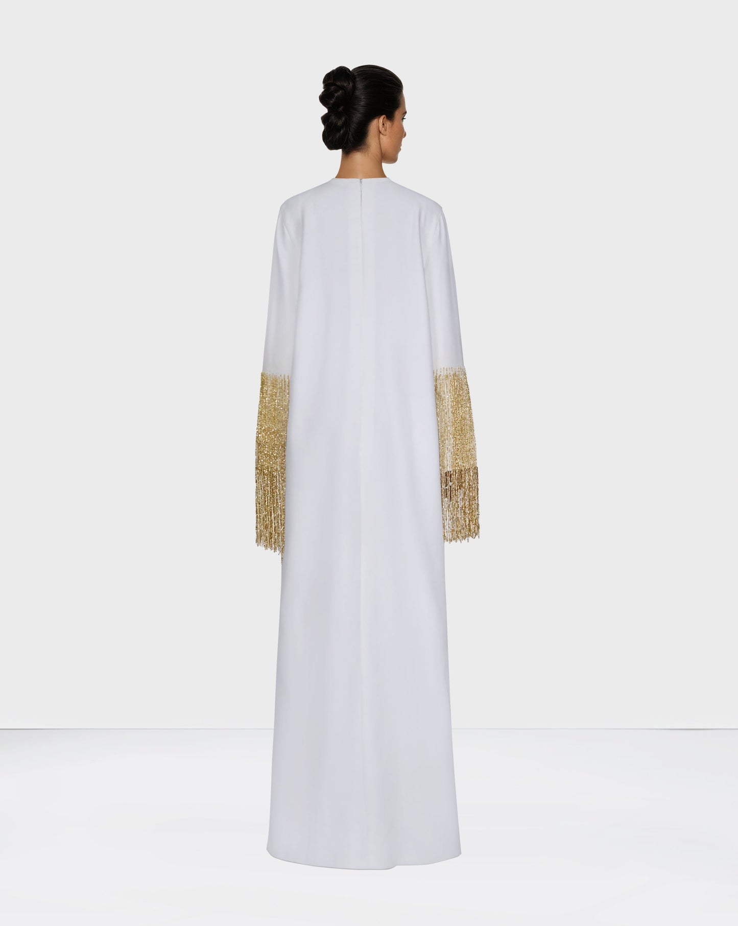 Loose dress with beaded sleeves - ODD-Zaydin