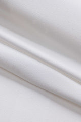 Satin Button Tie Long-Sleeve Shirt With Tie