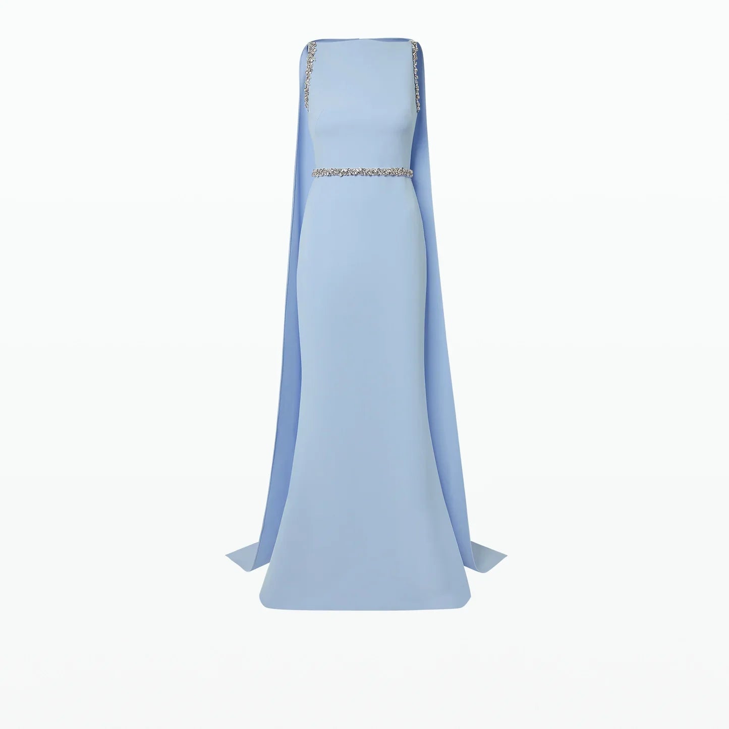 Sleeveless beaded dress with split cape - ODD-SOMAYAI