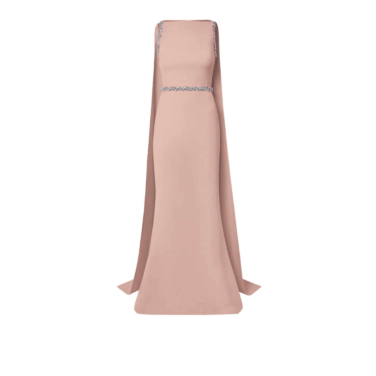 Sleeveless beaded dress with split cape - ODD-SOMAYAI