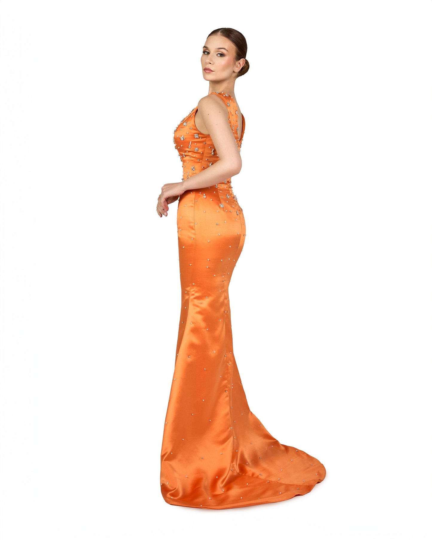 Beaded dress with maxi cape - ODD-ALASII