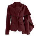Tailored blazer with draped cape detail - ODD- Marcilu
