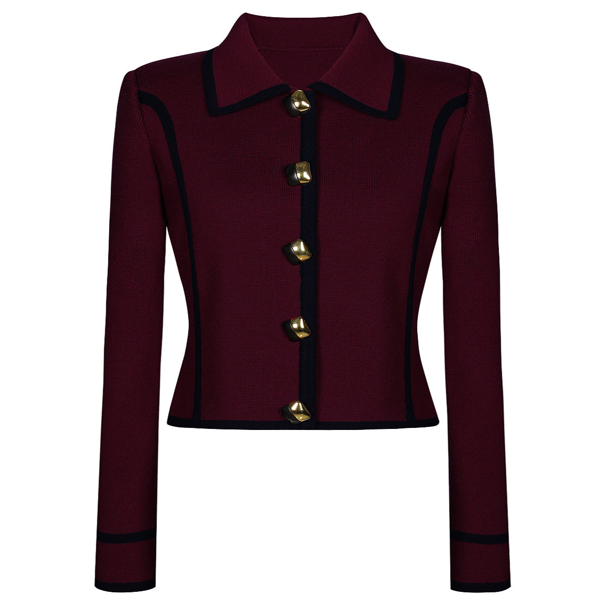long sleeve tailored suit with contrast piping - ODD- DORRAZLI