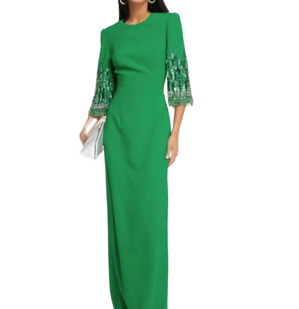 ODD-Sequined sleeves dress-Surelis