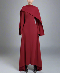 long-sleeve sequin-speckled column gown – ODD- Jevako