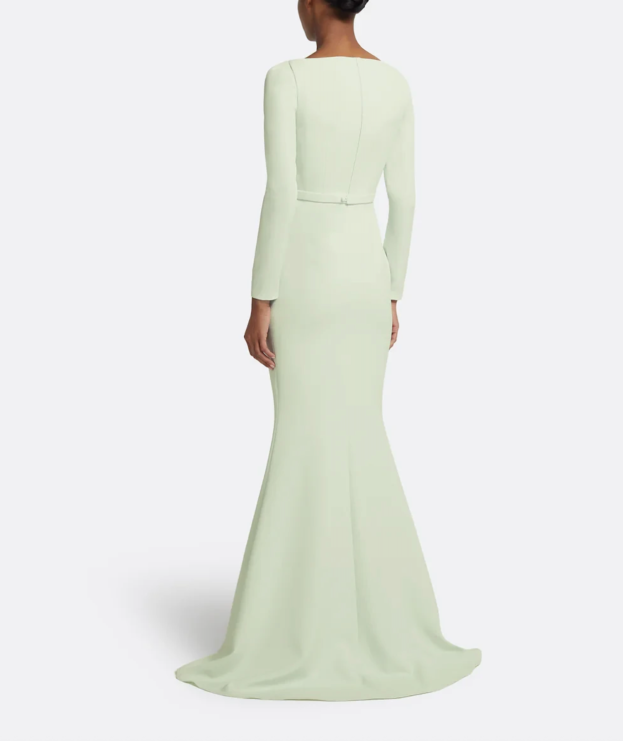 long-sleeve mermaid gown with embellished neckline – ODD- SERII