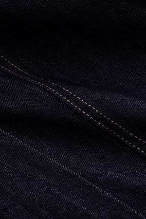 Denim Patchwork Button Pocket Wide Leg Jeans