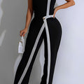 Wrap High Waist Sleeveless Jumpsuit