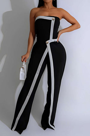 Wrap High Waist Sleeveless Jumpsuit