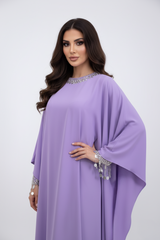 embellished lilac kaftan with crystal cuffs – ODD- ALYANA